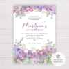 Honeywort Flowers Birthday Invitation Template