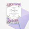 Honeywort Flowers Birthday Invitation Template