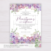Honeywort Flowers Birthday Invitation Template