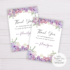 Honeywort Flowers Thank You Card Template