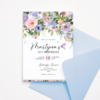 Pastel Flowers Floral Birthday Invitation Template