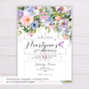 Pastel Flowers Floral Birthday Invitation Template