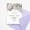 Pastel Flowers Floral Bridal Shower Invitation Template