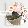 Chocolate Cupcake with Flowers