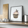Chocolate Cupcake with Flowers
