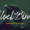 Clock Bird Font