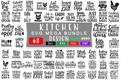 Kitchen SVG Mega Bundle