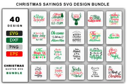 Christmas Sayings SVG Design Bundle
