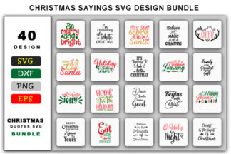 Christmas Sayings SVG Design Bundle
