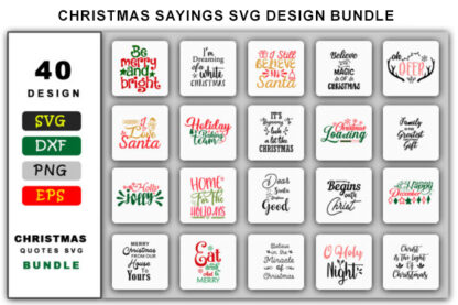 Christmas Sayings SVG Design Bundle