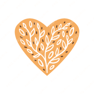 Boho Heart Clipart
