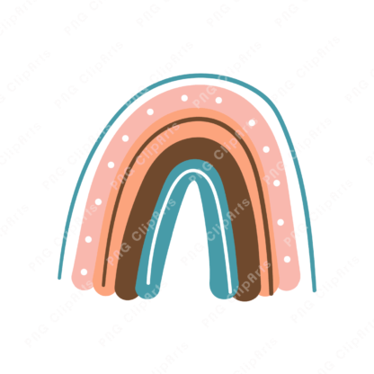 Boho Rainbow Clipart