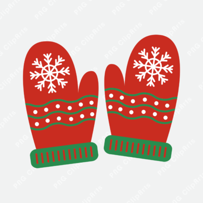 Christmas Gloves Clipart