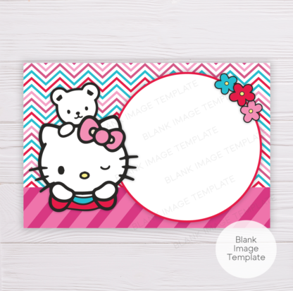 Hello Kitty Invitation Blank Template