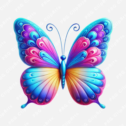3d Butterfly Clipart