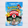 Pokemon Invitation with Picture