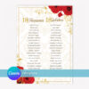 Red Royal Debut Invitation Template in Canva