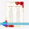Red Royal Debut Invitation Template in Canva